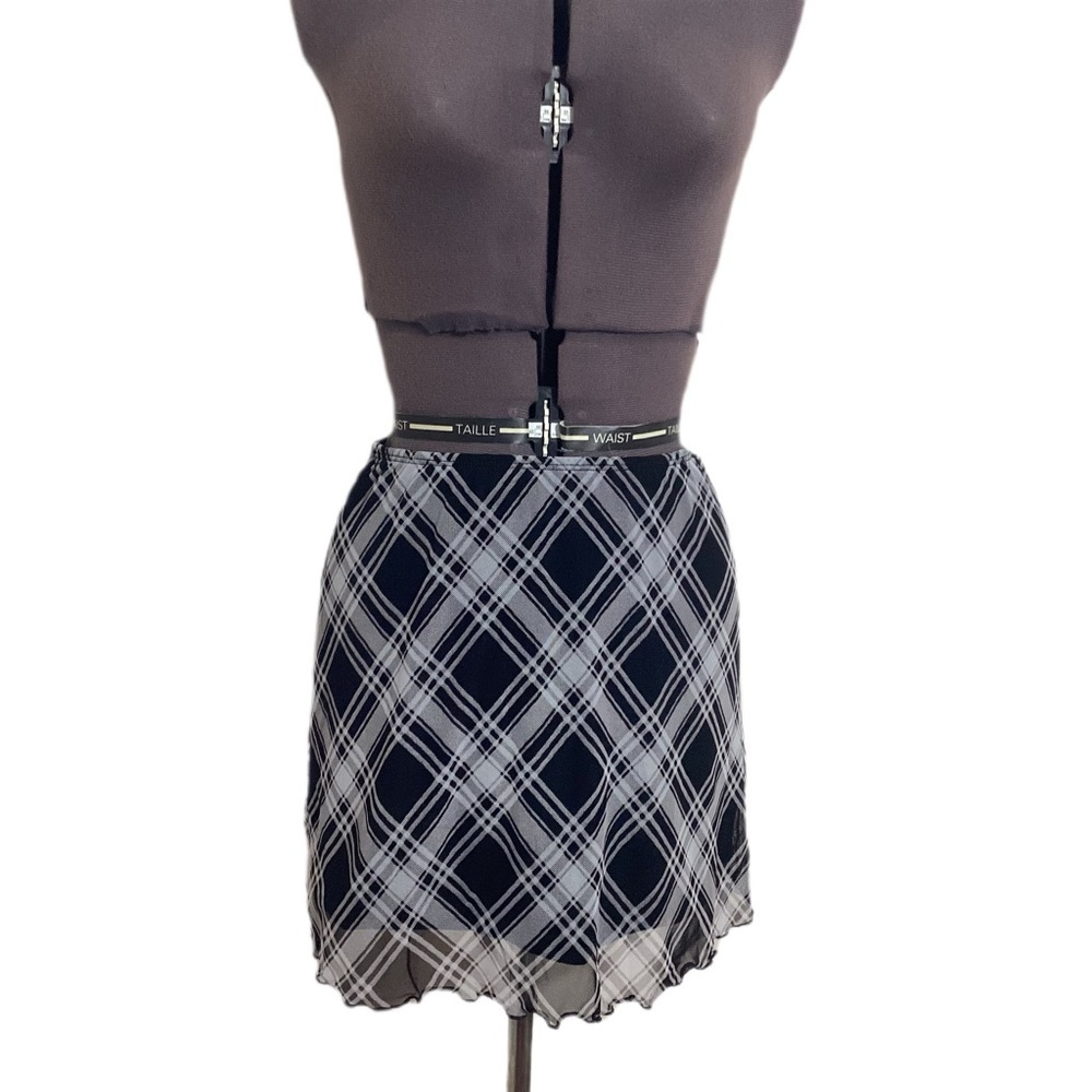 See You Monday Y2K Mesh Mini Skirt Junior L